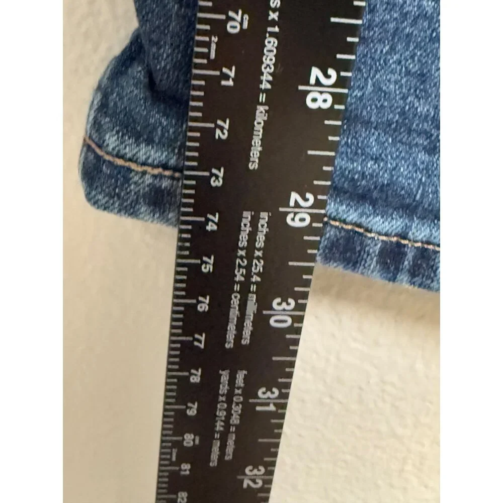 Abercrombie & Fitch 90s Straight Leg Ultra High Rise Jeans Sz 10 R 30 Blue Denim